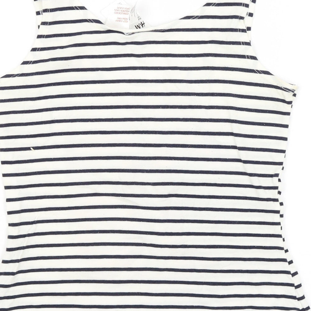 Womens UK Size S H&M Multicoloured Basic Tank