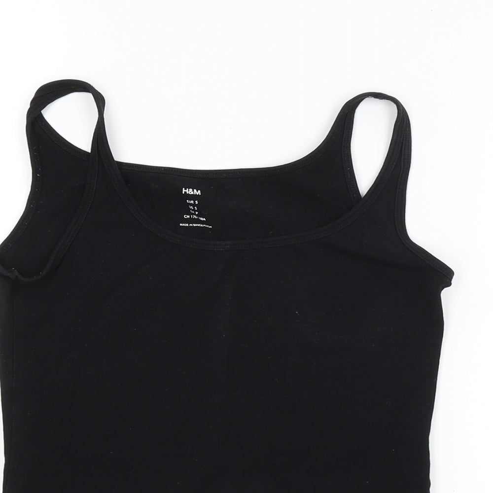 H&M Womens Black   Basic Tank Size S