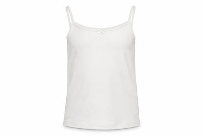 M&S Girls White   Basic Tank Size 5-6 Years