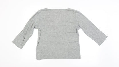 Womens UK Size 12 Maine Grey Pullover Jumper