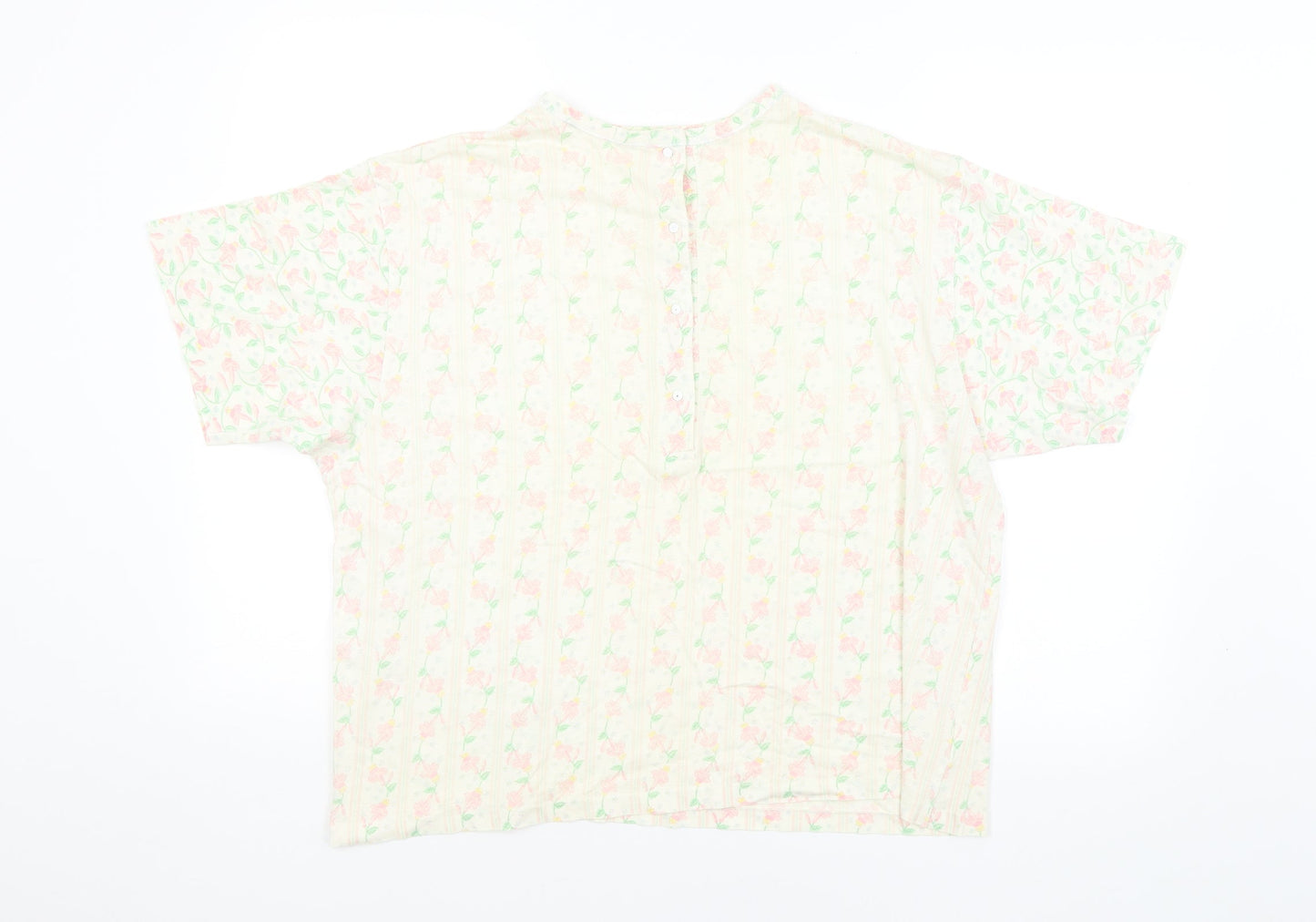 Womens UK Size 10 Preworn Multicoloured Basic Blouse