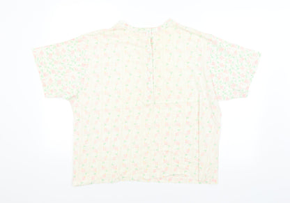 Womens UK Size 10 Preworn Multicoloured Basic Blouse