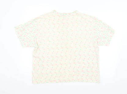 Womens UK Size 10 Preworn Multicoloured Basic Blouse