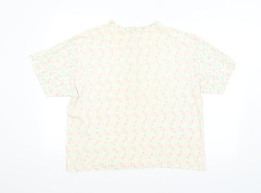 Womens UK Size 10 Preworn Multicoloured Basic Blouse