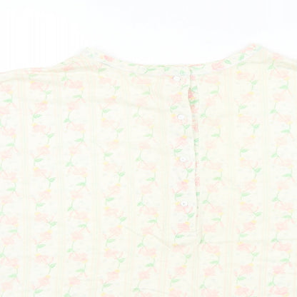 Womens UK Size 10 Preworn Multicoloured Basic Blouse