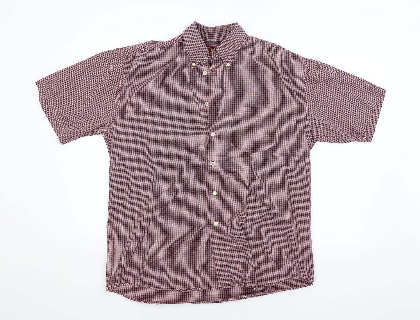 Mens UK Size M Burton Multicoloured  Button-Up Short Sleeve Casual Shirt