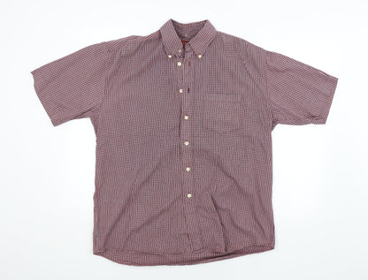 Mens UK Size M Burton Multicoloured  Button-Up Short Sleeve Casual Shirt