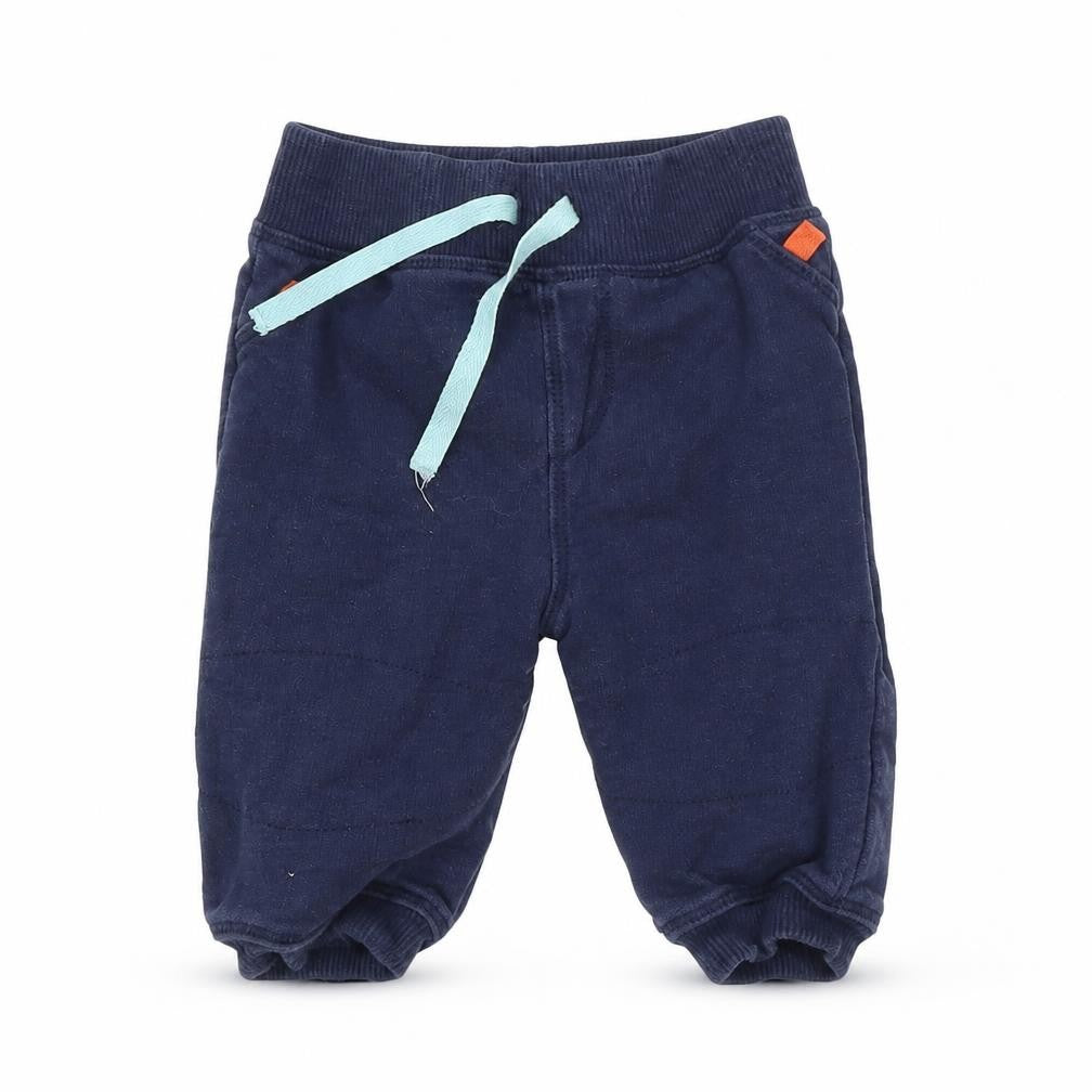 Front view of Marks & Spencer Baby Blue Jogger Trousers, size 3-6, Months