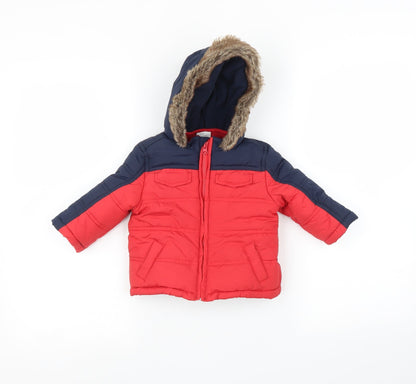 Mini Club Baby Multicoloured Striped   Coat Size 3-6 Months