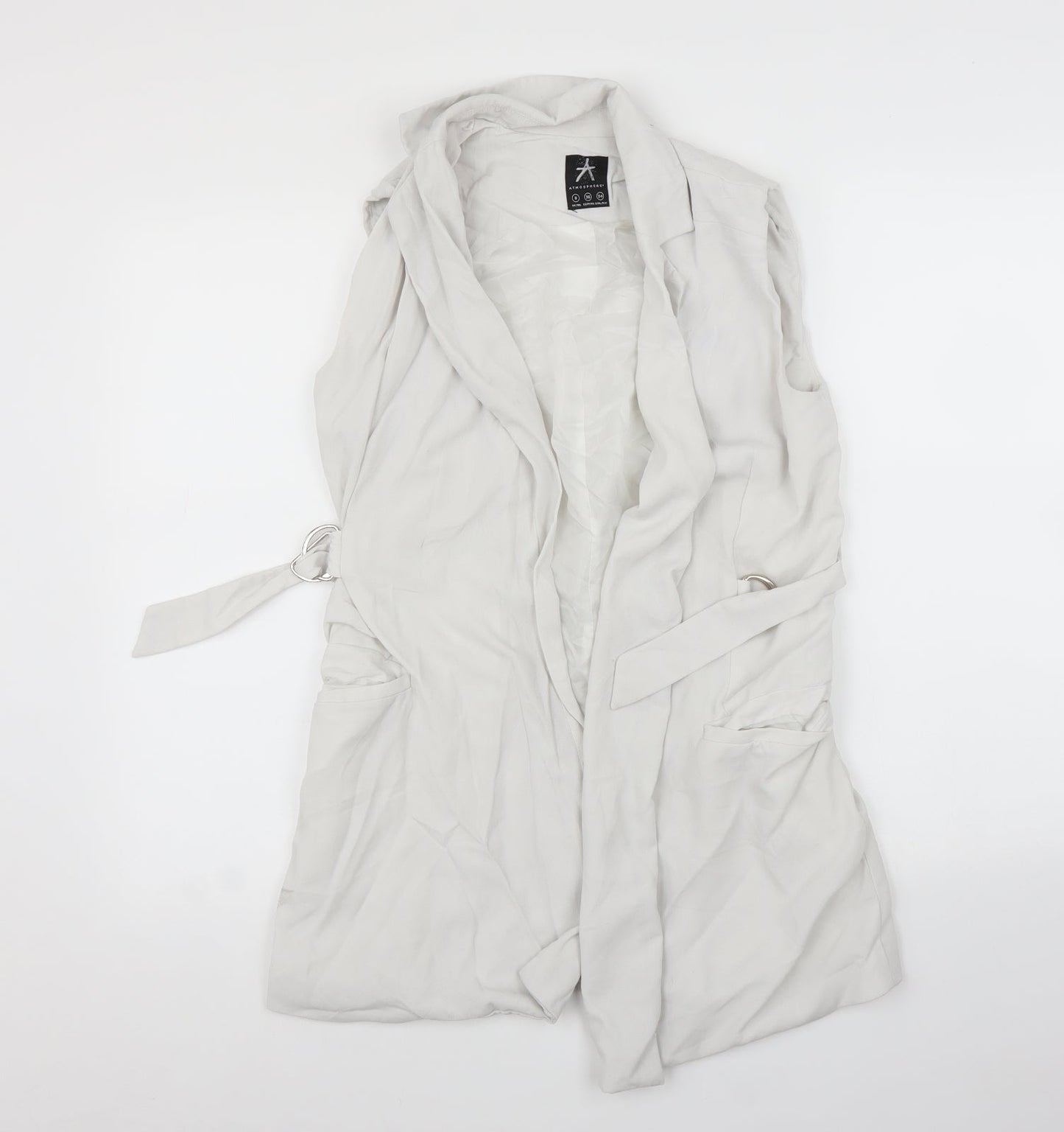 Primark Womens Grey   Gilet Jacket Size 8