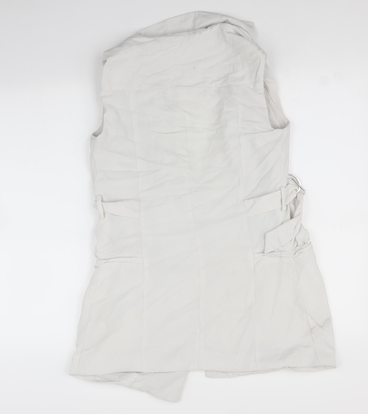 Primark Womens Grey   Gilet Jacket Size 8