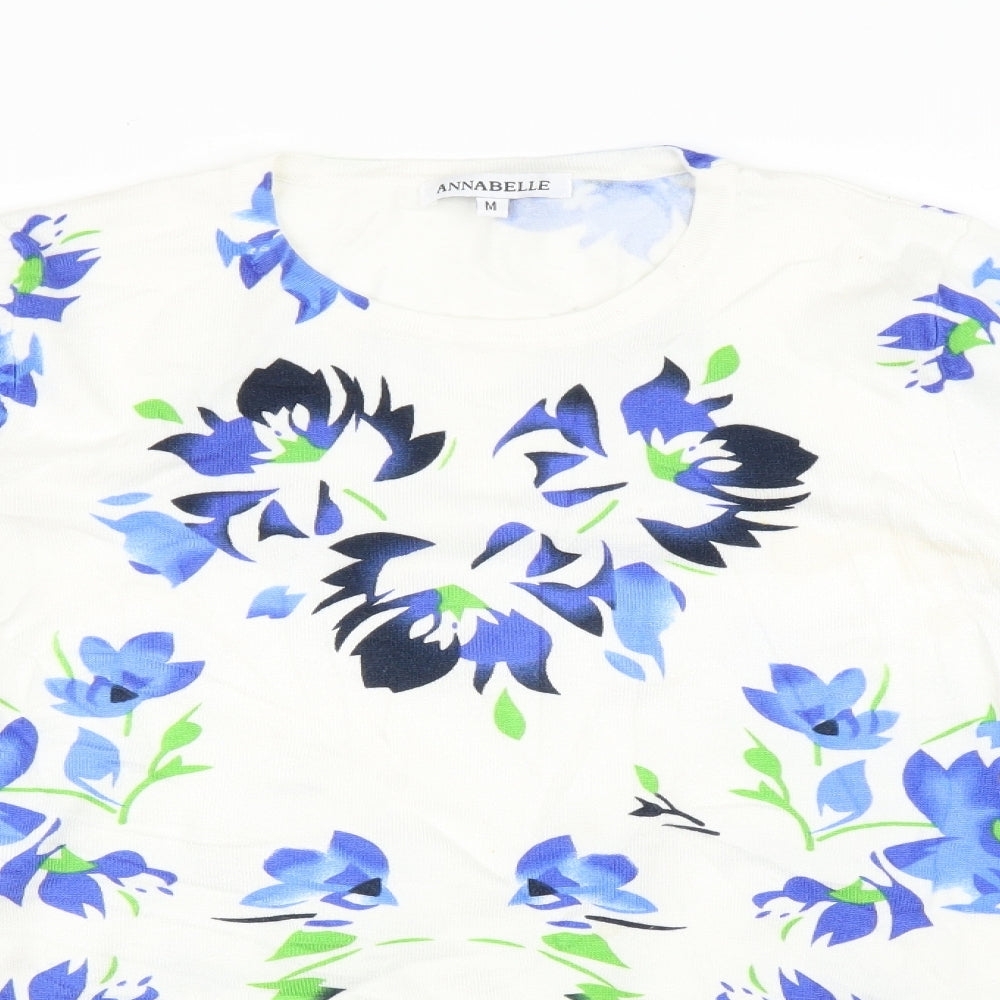 Womens UK Size M Annabelle Multicoloured Basic T-Shirt