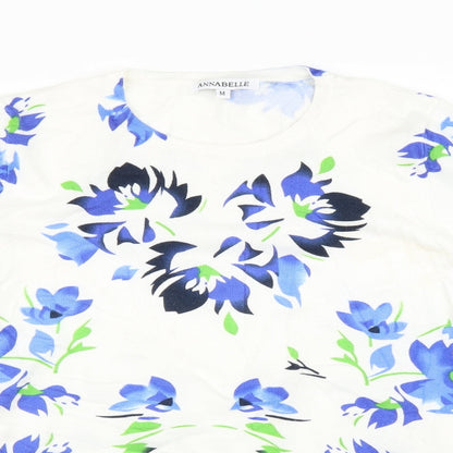 Womens UK Size M Annabelle Multicoloured Basic T-Shirt