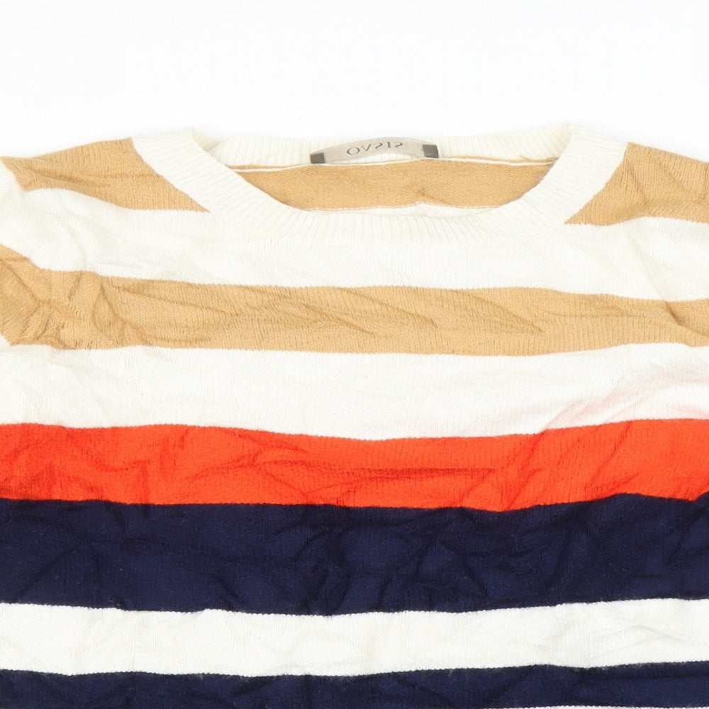 Womens UK Size S Oasis Multicoloured Pullover Jumper