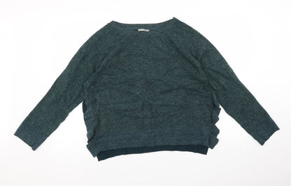 Womens UK Size M Zara Green Pullover Jumper