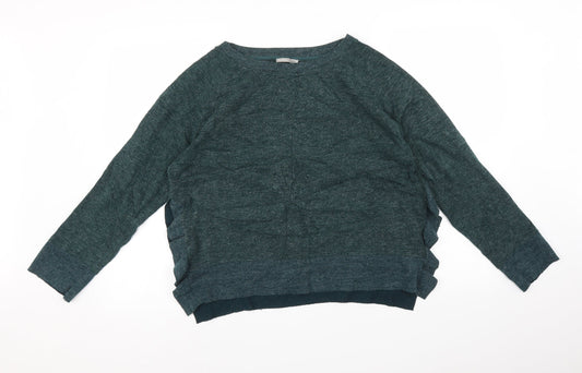 Womens UK Size M Zara Green Pullover Jumper