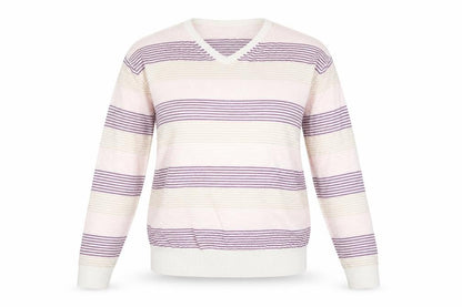 Marcus Law Womens Multicoloured Striped  Pullover Jumper Size M