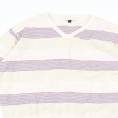 Marcus Law Womens Multicoloured Striped  Pullover Jumper Size M