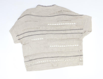 Womens UK Size 18 Marks and Spencer Beige Pullover Jumper
