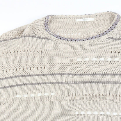 Womens UK Size 18 Marks and Spencer Beige Pullover Jumper