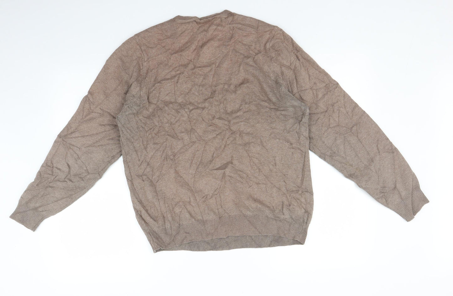 Mens UK Size M Marks and Spencer Brown Pullover Sweatshirt