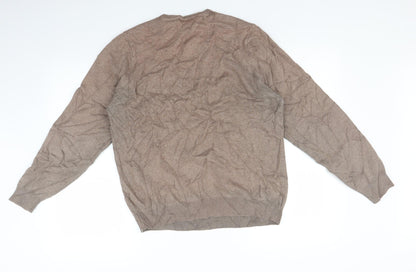 Mens UK Size M Marks and Spencer Brown Pullover Sweatshirt