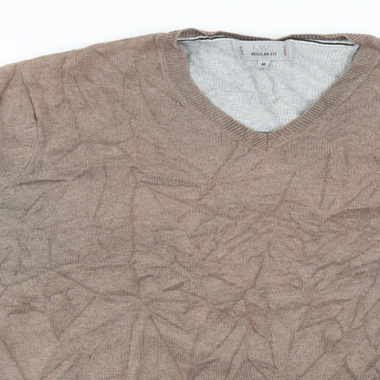 Mens UK Size M Marks and Spencer Brown Pullover Sweatshirt