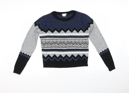 Cooperative Mens Multicoloured Argyle/Diamond  Pullover Jumper Size XS