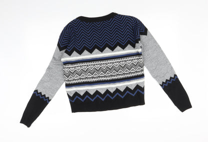 Cooperative Mens Multicoloured Argyle/Diamond  Pullover Jumper Size XS