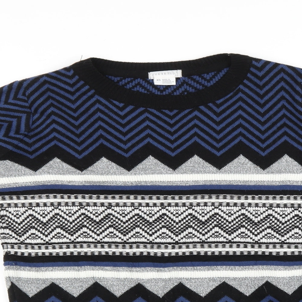 Cooperative Mens Multicoloured Argyle/Diamond  Pullover Jumper Size XS