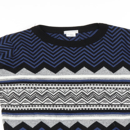 Cooperative Mens Multicoloured Argyle/Diamond  Pullover Jumper Size XS