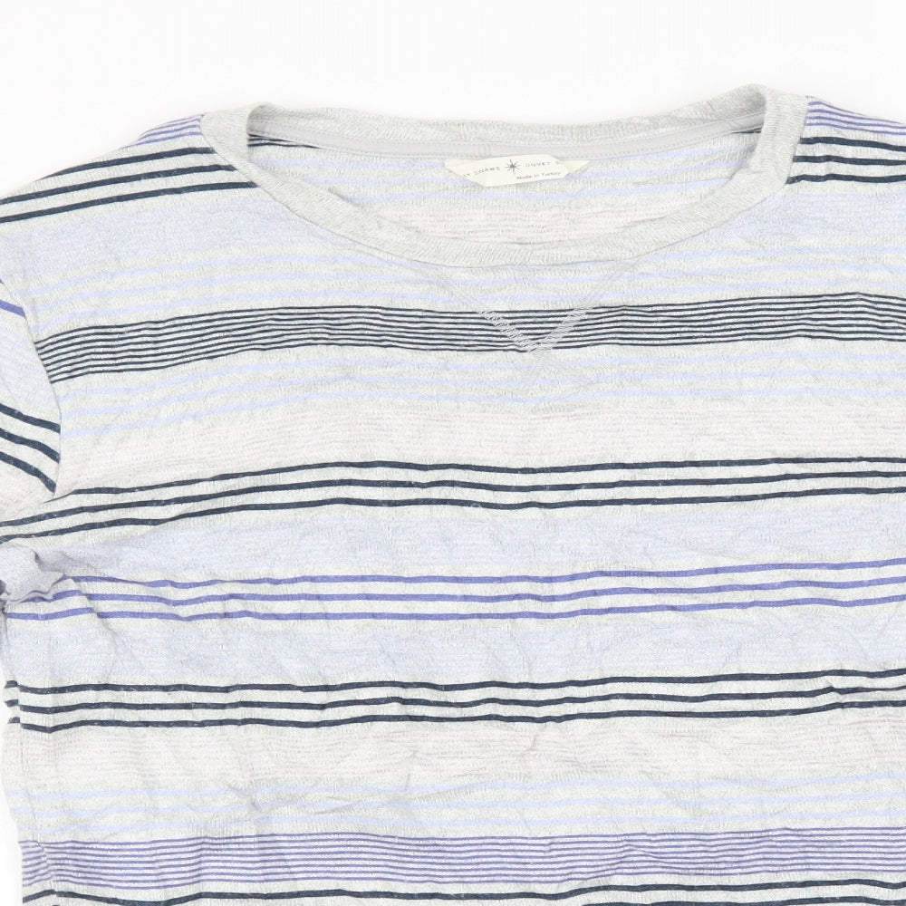 Marks & Spencer Womens Multicoloured Striped   Pyjama Top Size 8