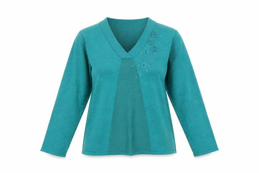 Womens UK Size M reflect Blue Pullover Jumper