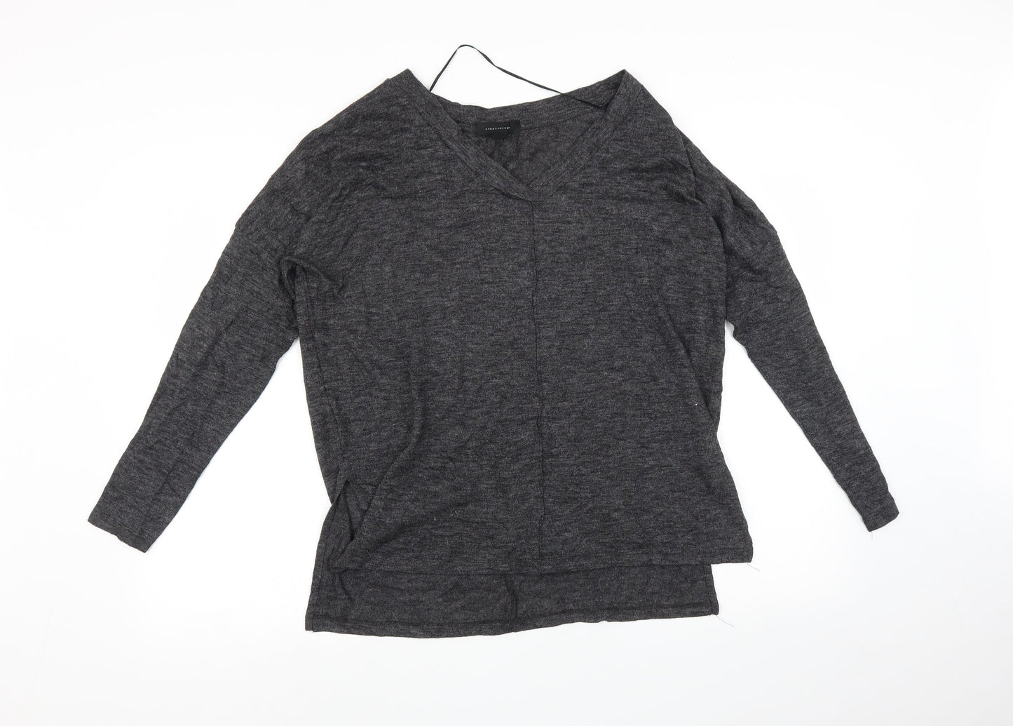 Womens UK Size 10 Atmosphere Black Basic T-Shirt