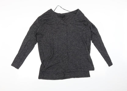Womens UK Size 10 Atmosphere Black Basic T-Shirt
