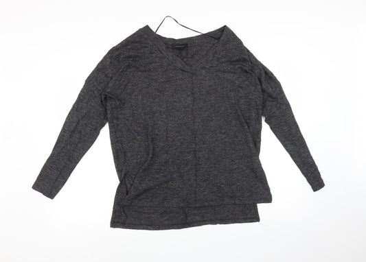 Womens UK Size 10 Atmosphere Black Basic T-Shirt