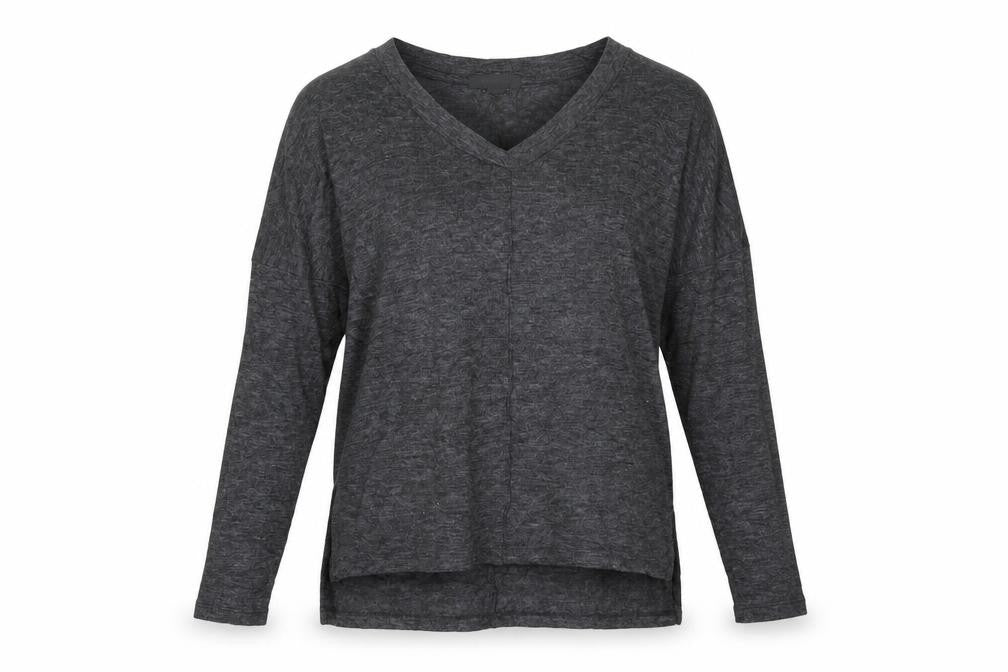 Womens UK Size 10 Atmosphere Black Basic T-Shirt