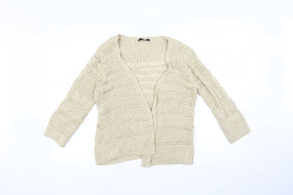 George Womens Gold   Cardigan Jumper Size 10