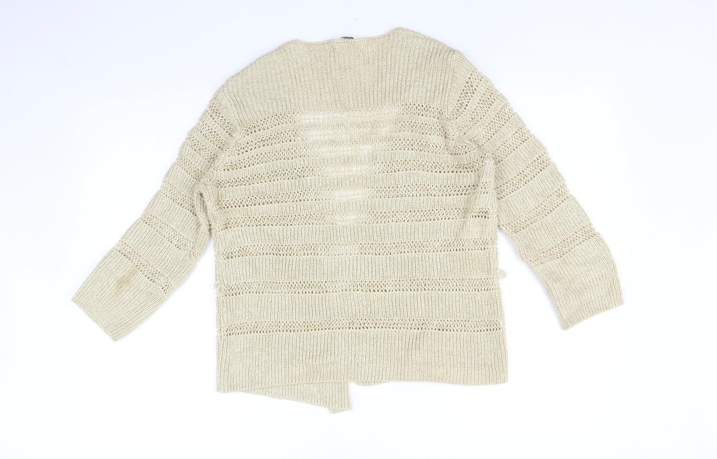 George Womens Gold   Cardigan Jumper Size 10