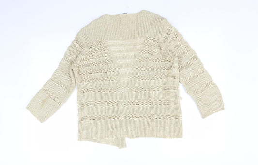 George Womens Gold   Cardigan Jumper Size 10
