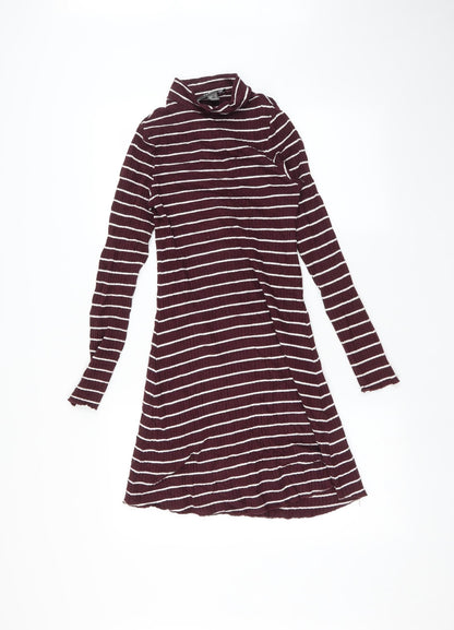 Primark Womens Multicoloured Striped  Fit & Flare  Size 8