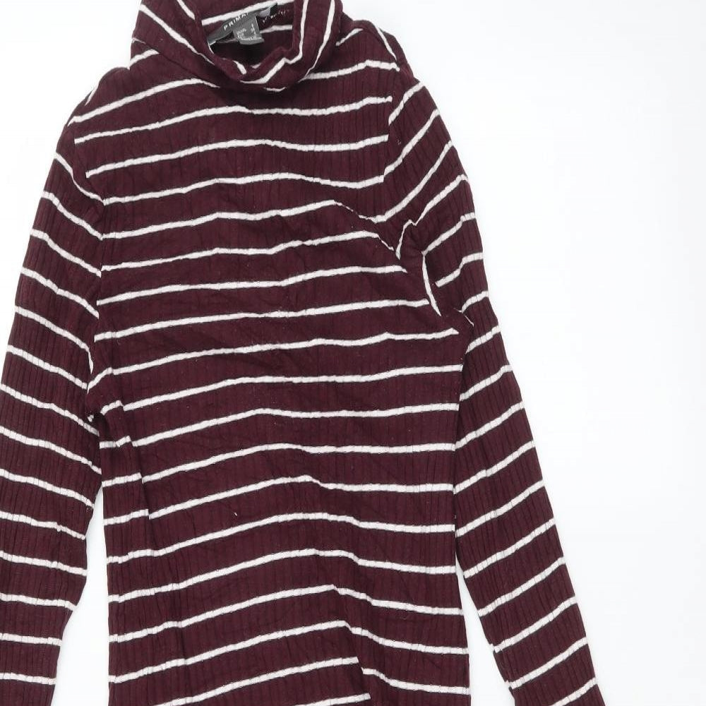 Primark Womens Multicoloured Striped  Fit & Flare  Size 8