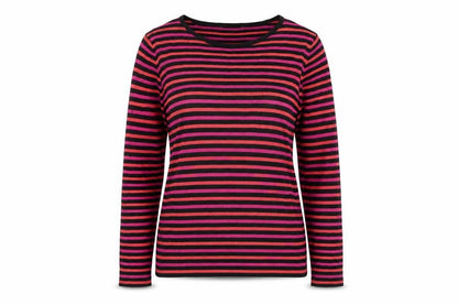 Marks & Spencer Womens Multicoloured Striped  Pullover Jumper Size 14