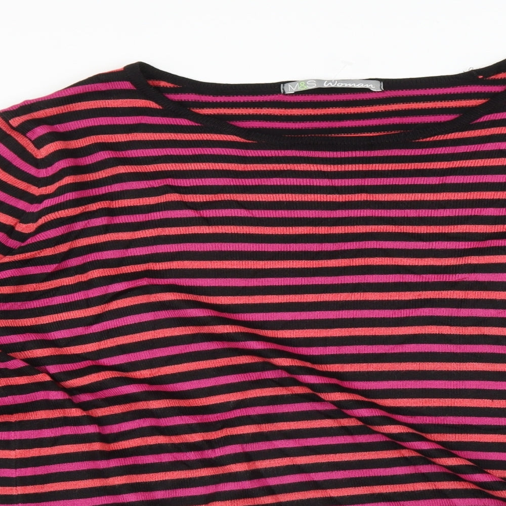 Womens UK Size 14 Marks and Spencer Multicoloured Pullover Jumper