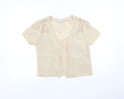 Womens UK Size S Nina Murati Beige Cardigan Jumper