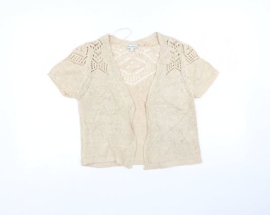 Womens UK Size S Nina Murati Beige Cardigan Jumper