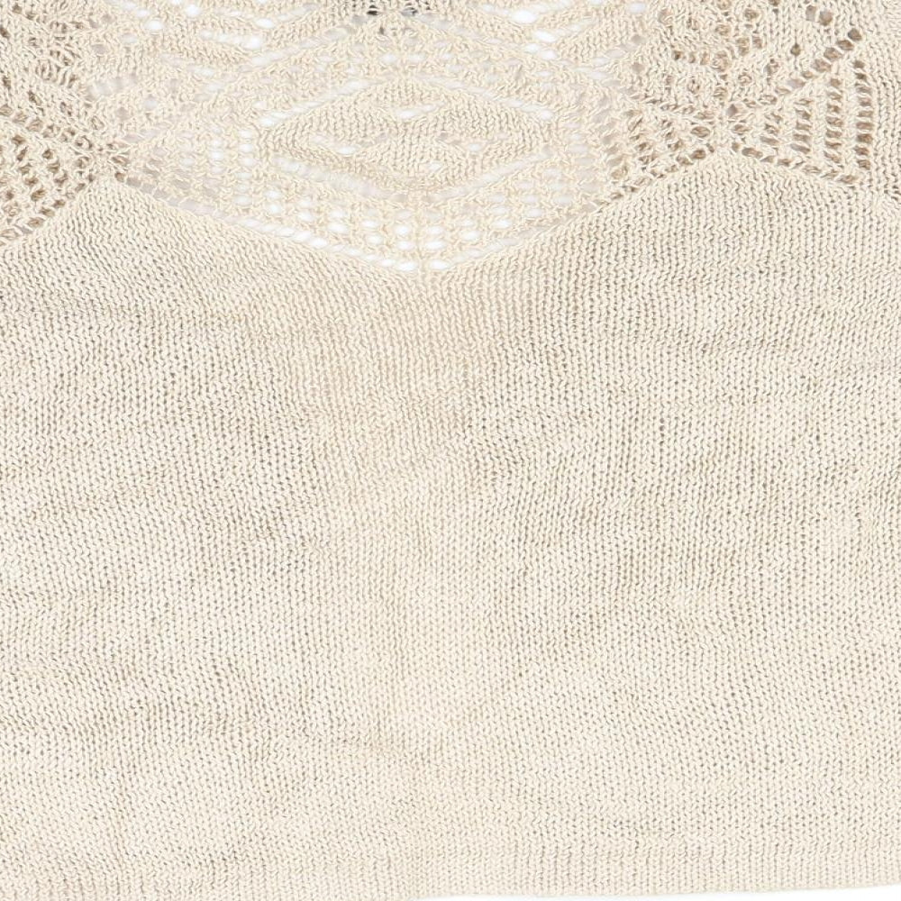Womens UK Size S Nina Murati Beige Cardigan Jumper