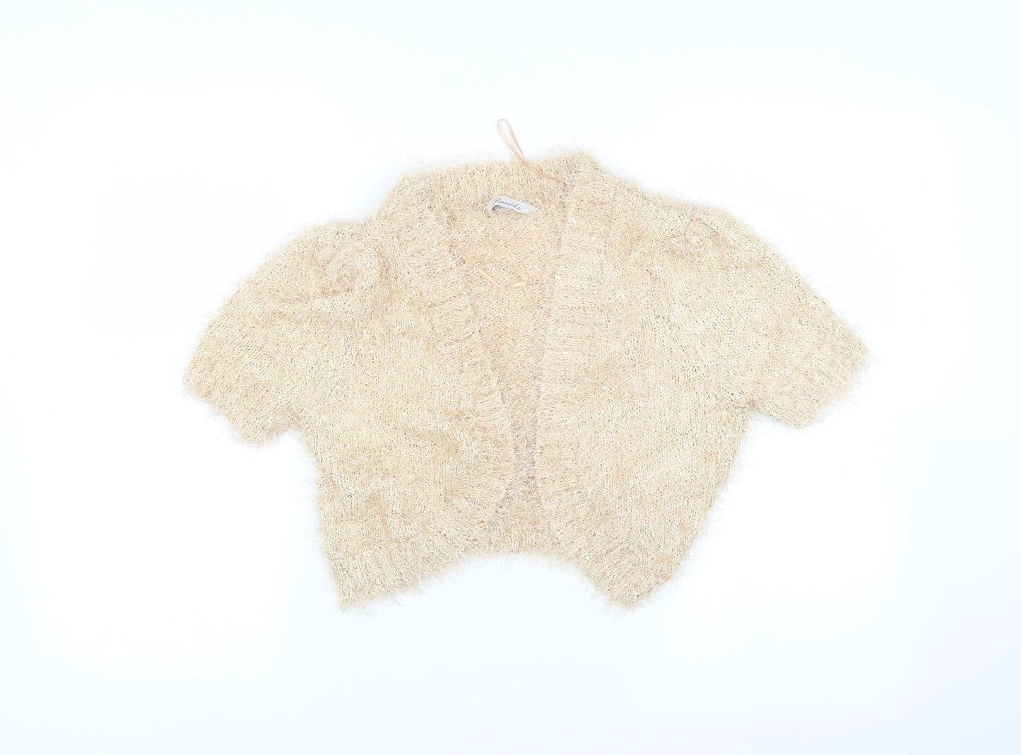 Womens UK Size M Peacocks Beige Cardigan Jumper
