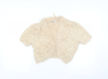 Womens UK Size M Peacocks Beige Cardigan Jumper