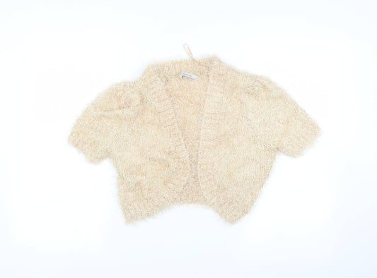 Womens UK Size M Peacocks Beige Cardigan Jumper